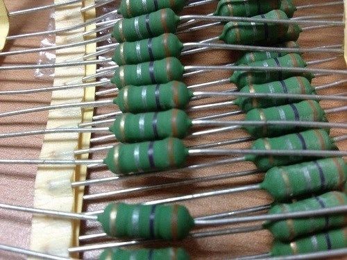 20pcs x 0.37 ohm 0r37 2w knp 5% wire wound resistors,flameproof,resin paint for sale