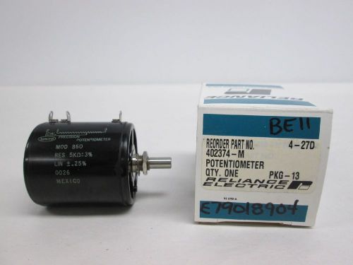 New reliance 402374-m 860 spectrol potentiometer 5kohm resistor d331032 for sale