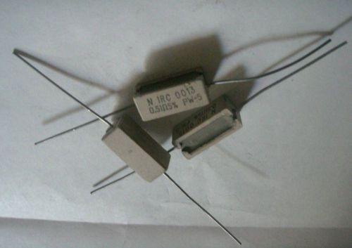 3x wire wound power resistor n irc 0013 0.51?5% 0.51 ohm 5% pw-5 5w wirewound for sale