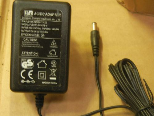 24v 0.8a power supply, europlug (type c) to type a barrel (2.1 x 5.5mm) (p1b32) for sale