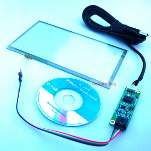 165*100mm 7&#034; touch panel at070tn90 usb port touch controller driver kit 4-wire for sale