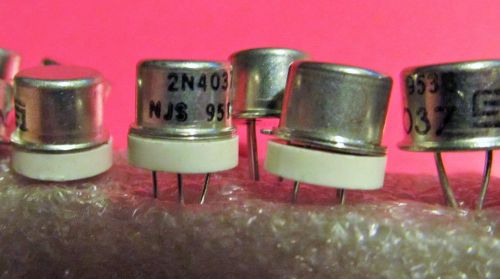 Bipolar Transistors,Signetics,2N4037,3 Pin,PNP,-40V,TO-39,3 Pcs