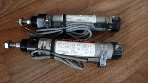 LOT OF 2 SMC PNEUMATIC CYLINDERS 20-CDMFN20-75-G79 * NEW OLD STOCK *