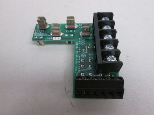 New graham 176b1114 terminal block board 240v-ac motor drive d286911 for sale