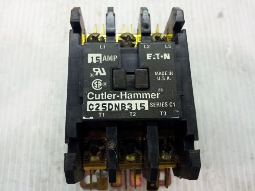 CUTLER-HAMMER CONTACTOR C25DNB315 USED