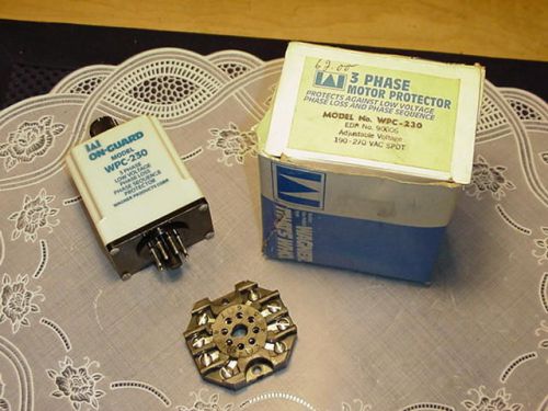 Wagner on guard wpc-230 3 phase motor protector 190-270 vac spdt 90006 new! for sale