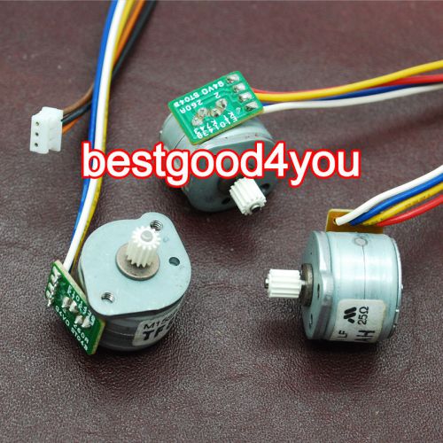 5pc 2 phase 4 wire dia 15mm DC stepper motor Resistance 25ohm With plastic wheel