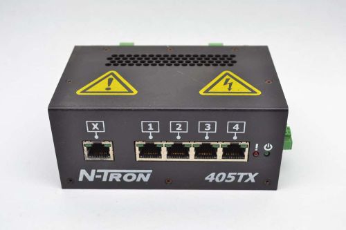 N-TRON 405TX INDUSTRIAL ETHERNET DIN RAIL MODULE 10-30V-DC SWITCH B423977