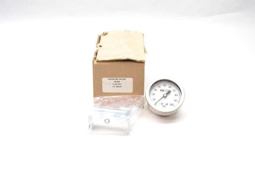 New weiss 25ub8 0-100psi 2-1/2 in 1/4 in npt pressure gauge d417783 for sale