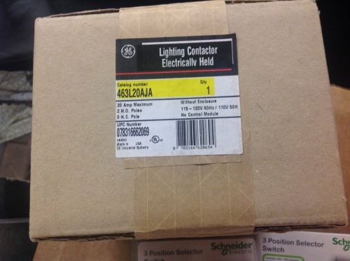 Ge 463l20aja lighting contactor 30a 2 pole for sale