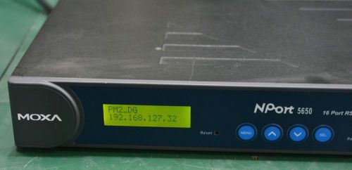 Moxa NPort 5650-16 RS-232/422/485 Serial Communication Rackmount Device Server
