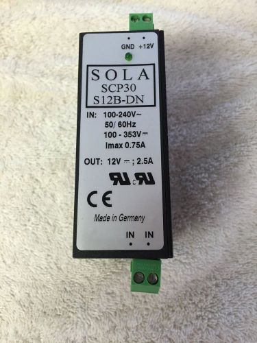 GUARANTEED!!Sola SCP30S12B-DN Power Supply
