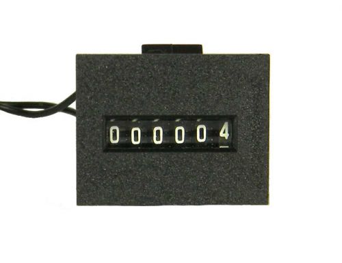 Snap-in panel mount 24vdc impulse 6 digit counter for sale