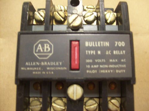 Allen Bradley A.B. 700-N 400A1 Relays 120-110 V Coil Bulletin 700