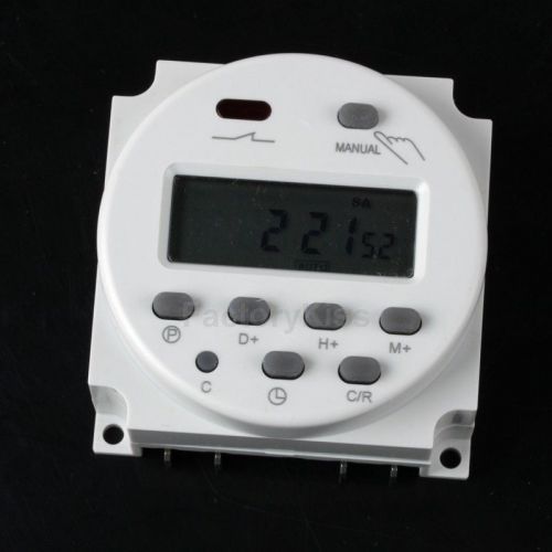 DC 12V 16A Digital Mini LCD Power Programmable Timer Switch Relay Counter FKS