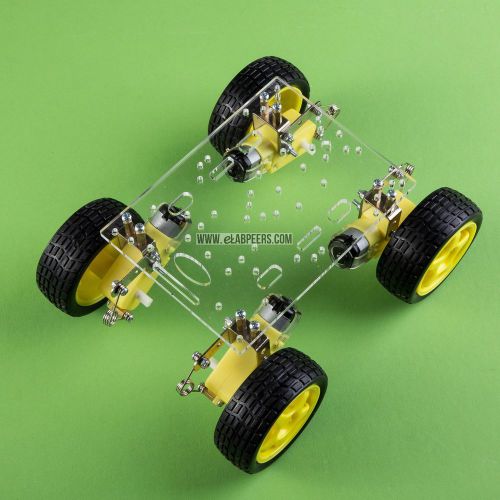 Smart car 4wd robot with suspension chassis and kit (new, usa, arduino control) for sale