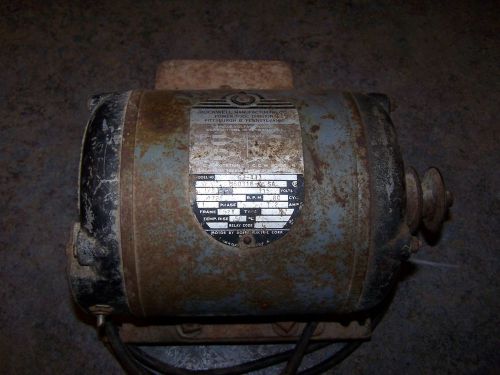 Rockwell electric motor, 1/3 HP, 115 V, 1725 RPM, 7.2 AMP, F52Y, 62-413