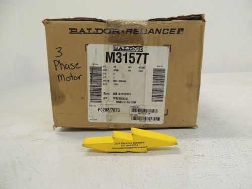Baldor Reliance Motor M3157T, 2 HP, 208-230/460V, 1755 RPM, Phase 3, 60 HZ, NIB