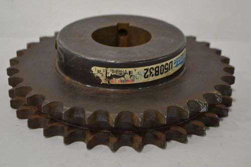 New martin d50b32 32tooth steel chain double row 1-3/4in sprocket d306107 for sale