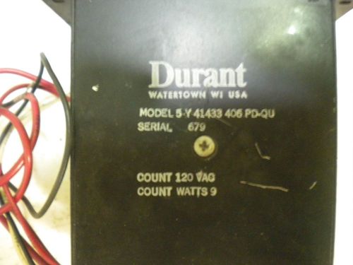 (X9-15) 1 DURANT 5-Y-41433-406-PD-QU ELECTRONIC PREDETERMINING COUNTER