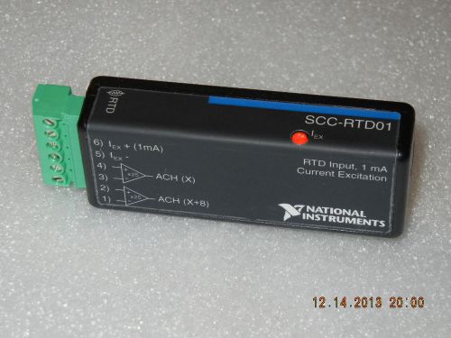 National instruments scc-rtd01 rtd input module, excellent working condition for sale