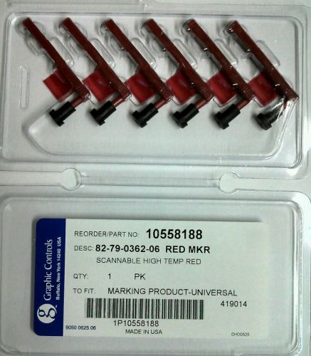 Disposable Red Pens for Barton Chart Recorder - Graphic Controls 82-79-0362-06