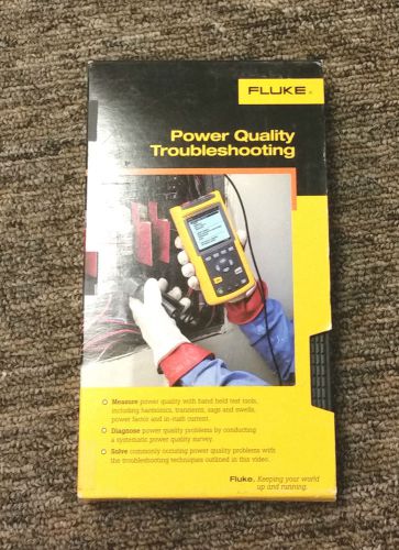 Fluke Power Quality Troubleshooting VHS Tape Video for Electrical Power Analyzer