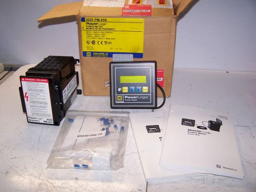 NEW SQUARE D POWER LOGIC POWER METER 3020PMD32 3020PM650