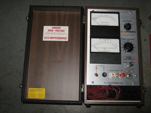 Hubbell hipotronics hvm5-a 5kv megohmeter,  used, great condition for sale