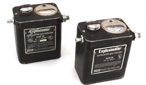 2x Vintage MSA Explosimeter 2B 456478 Combustible Gas Indicator/Detector PARTS