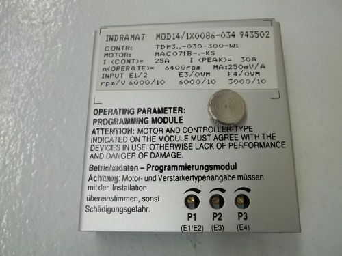 INDRAMAT MOD14/1X022-010 PROGRAMMING MODULE *USED*