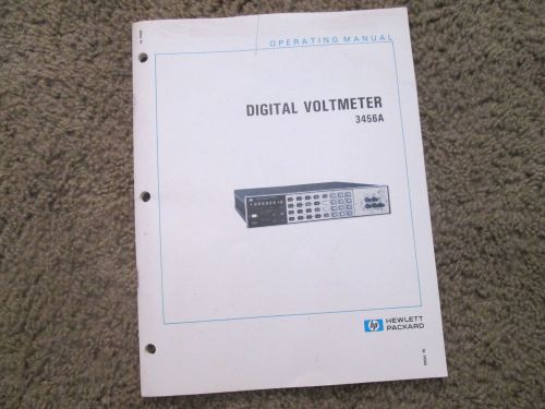 HP 3456 digital voltmeter operating manual