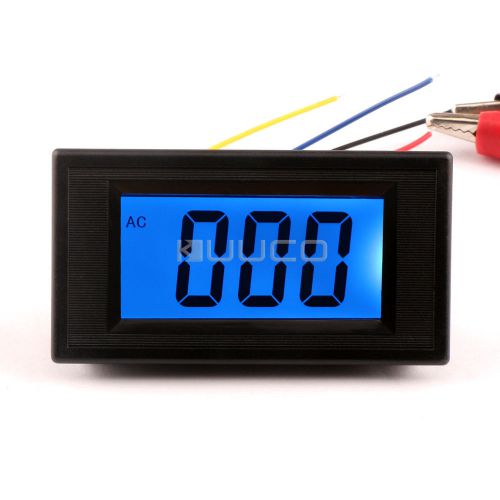 Ac 1.999v digital lcd display ac voltmeter gauge 12v volt panel meter for sale