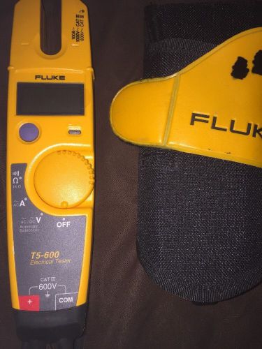 Fluke Model T5-600 Electrical Multimeter With Red:black Leads And  Carry Case