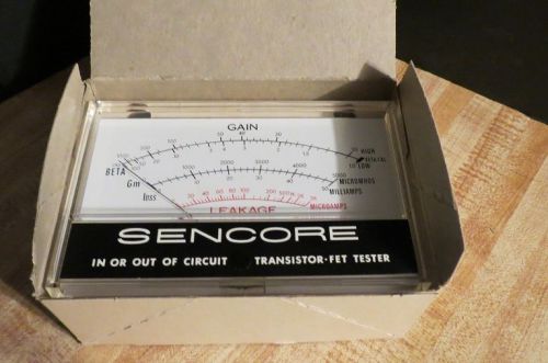 NOS Sencore In or Out of Circuit Transistor FET TESTER TF151a replacement meter