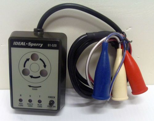 Ideal sperry 61-520 3 phase rotation tester: up to 600v for sale