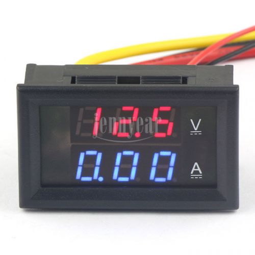 Dc voltmeter ammeter 2in1 led panel meter dc 0-300v 2a measure current directly for sale