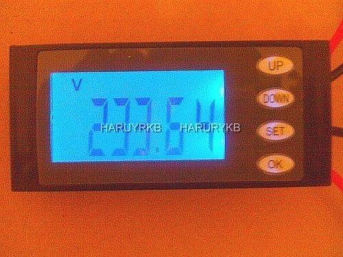Ac digital led voltage power meter monitor watt energy kwh time volt ammeter #h for sale
