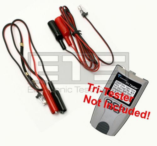 T3 Innovations Tri Tester TTK555 TTK555A RJ11 Plug To 2&#039; &amp; 4&#039; Alligator Clip Set