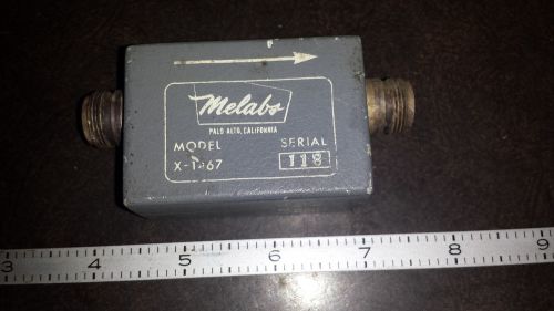 Melabs Model X-1467 RF Isolator