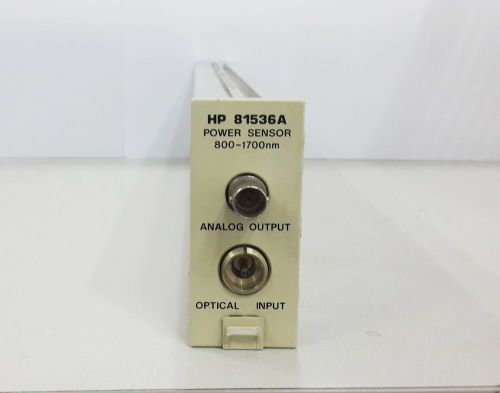 Agilent / HP 81536A Optical Power Sensor Module for 8163A &amp; 8163B (800-1700nm)