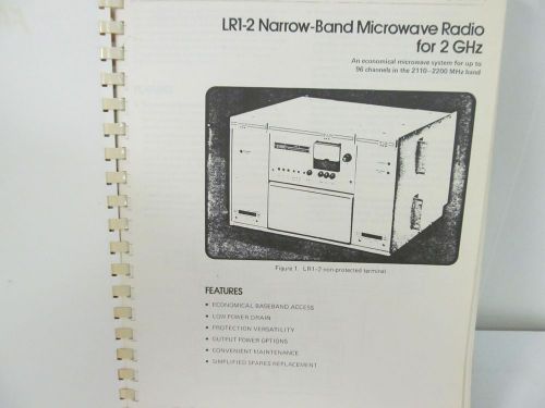Farinon LR1-2 Narrow-Band Microwave Radio for 2GHz Operations and Service Manual