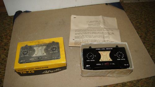Lafayette Stereo Level Indicator TM-40  With Instructions
