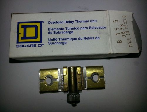 Square D B15.5 Overload Relay Thermal Unit 15.5