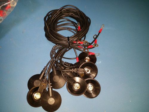 Esd mat/runner grounding cord snap w/ ring terminal. lot of 150 for sale