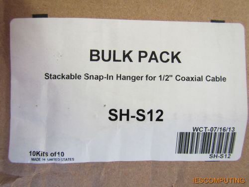 Sh-s 12 1/2&#034; stackable snapin cable hanger - (box of 100) new! for sale