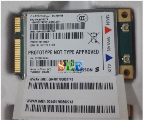 New ericsson lenovo f5521gw hspa+ 21mbps 60y3279 3g wireless card gps t420 x220 for sale