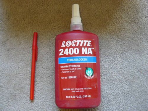 Loctite 2400 na blue medium threadlocker 250 ml 1526122 large bottle new for sale