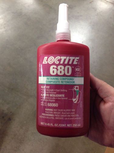 *new* loctite 680 250ml retaining compound high strength 8.45floz  4/14 exp for sale