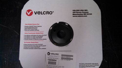 Velcro USA Brand 1&#034; Adhesive Back 25 yd roll Black LOOP ONLY